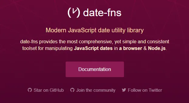 Rekomendasi Package JavaScript: date-fns