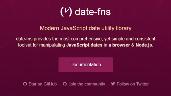 Rekomendasi Package JavaScript: date-fns